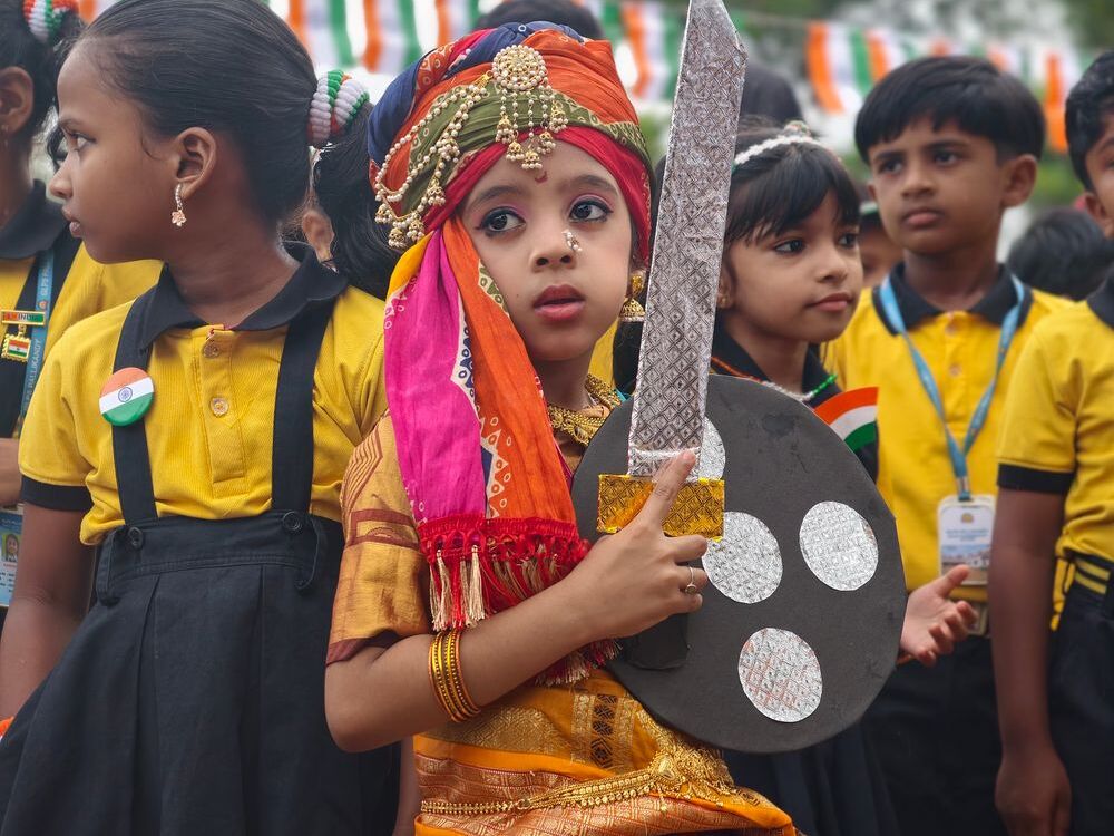 Students at a school event