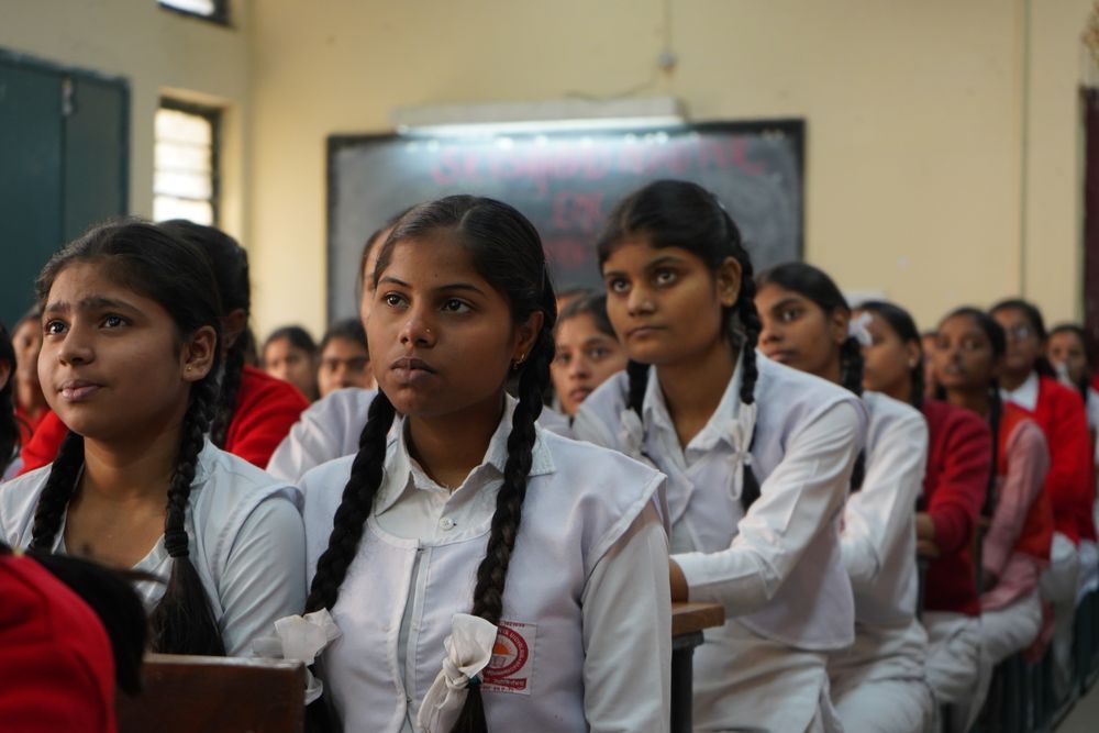 A classroom at the school