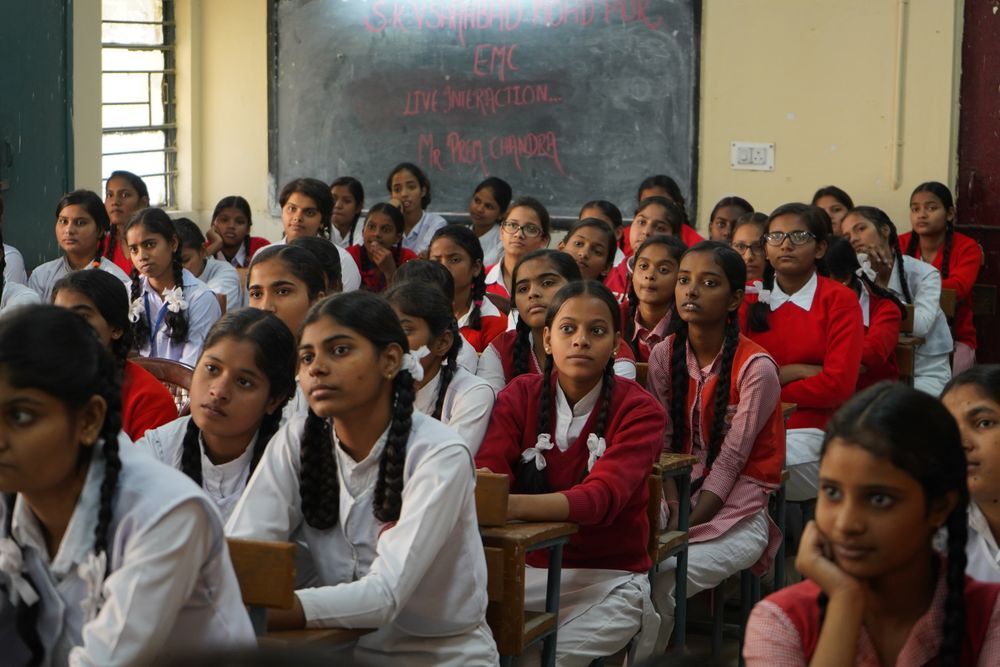 Children at work in the classroom