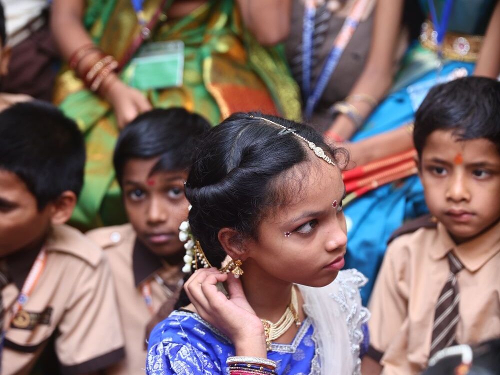 A group of students at a school event